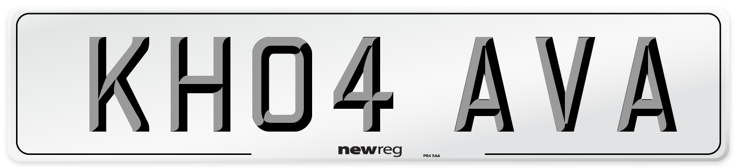 KH04 AVA Number Plate from New Reg